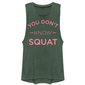 Junior_s CHIN UP Don_t Know Squat Festival Muscle Tee