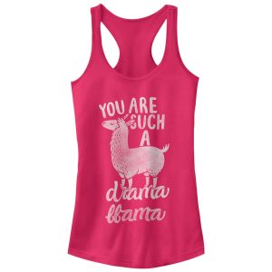 Junior_s CHIN UP Drama Llama Racerback Tank Top