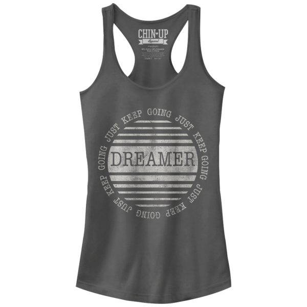 Junior_s CHIN UP Dreamer Just Keep Going Racerback Tank Top