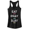 Junior_s CHIN UP Eat Pray Slay Racerback Tank Top