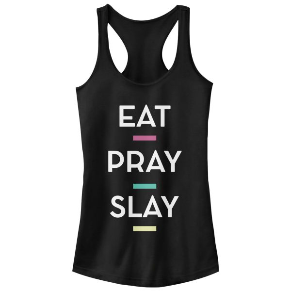 Junior_s CHIN UP Eat Pray Slay Racerback Tank Top