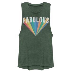 Junior_s CHIN UP Fabulous Rainbow Festival Muscle Tee