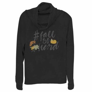 Junior_s CHIN UP #Fall So Hard Cowl Neck Sweatshirt