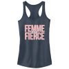Junior_s CHIN UP Femme and Fierce Racerback Tank Top
