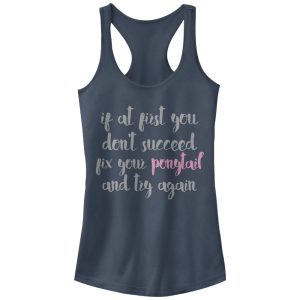 Junior_s CHIN UP Fix Your Ponytail Racerback Tank Top