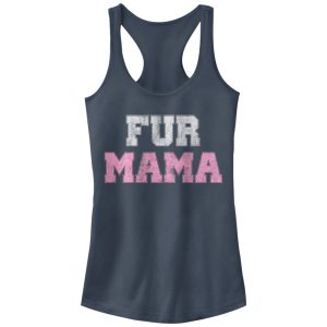 Junior_s CHIN UP Fur Mama Racerback Tank Top