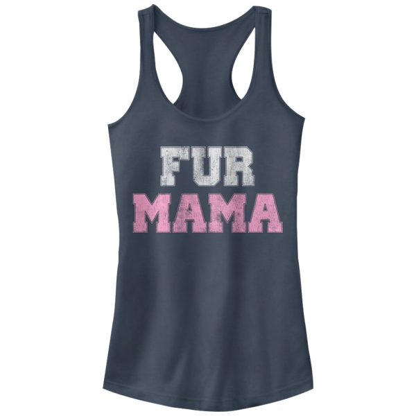 Junior_s CHIN UP Fur Mama Racerback Tank Top