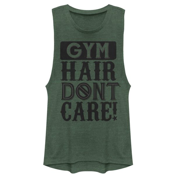 Junior_s CHIN UP Gym Hair Don_t Care Festival Muscle Tee