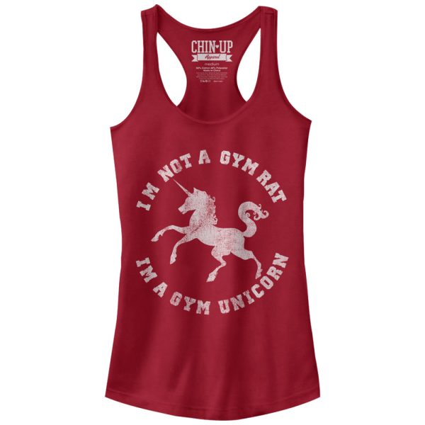 Junior_s CHIN UP Gym Unicorn Racerback Tank Top