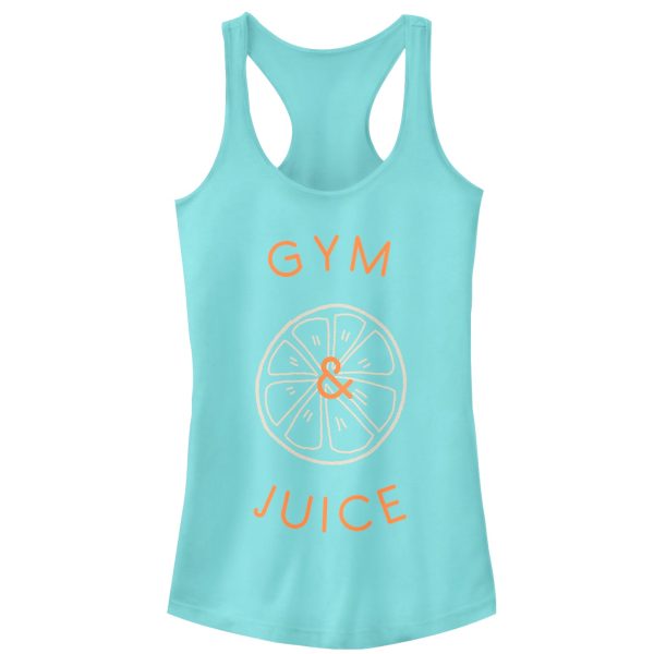 Junior_s CHIN UP Gym and Juice Racerback Tank Top