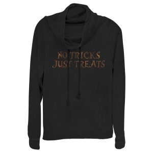 Junior_s CHIN UP Halloween Just Treats Cowl Neck Sweatshirt