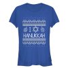 Junior_s CHIN UP Hanukkah Ugly Sweater T-Shirt