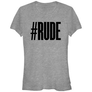 Junior_s CHIN UP Hashtag Rude T-Shirt