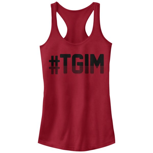 Junior_s CHIN UP Hashtag TGIM Racerback Tank Top