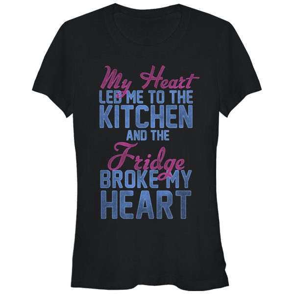 Junior_s CHIN UP Heart Led Me to Kitchen T-Shirt