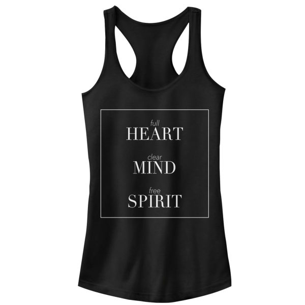 Junior_s CHIN UP Heart Mind Spirit Racerback Tank Top