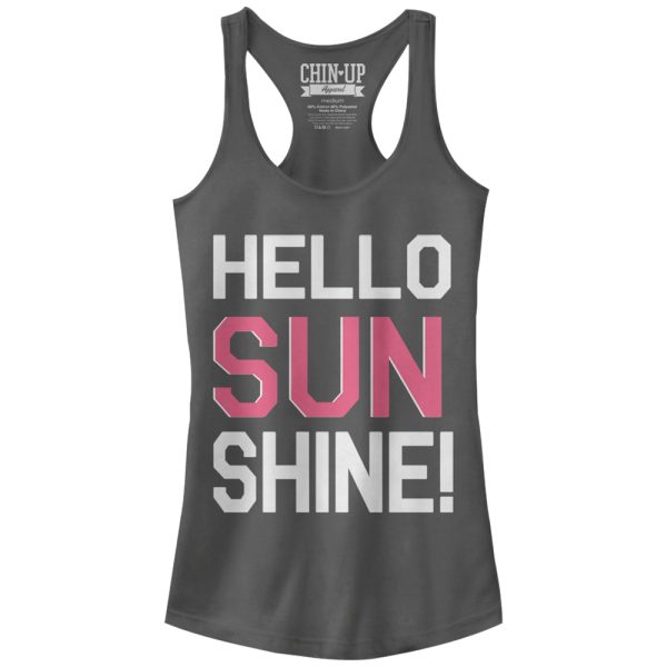 Junior_s CHIN UP Hello Sunshine Racerback Tank Top