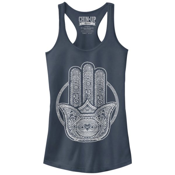 Junior_s CHIN UP Henna Hamsa Racerback Tank Top