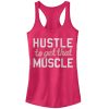 Junior_s CHIN UP Hustle to Get Muscle Racerback Tank Top