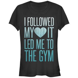 Junior_s CHIN UP I Followed My Heart to the Gym T-Shirt