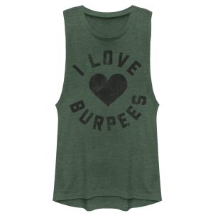 Junior_s CHIN UP I Love Burpees Festival Muscle Tee