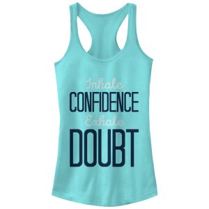 Junior_s CHIN UP Inhale Confidence Exhale Doubt Racerback Tank Top