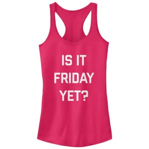 Junior_s CHIN UP Is it Friday Yet Racerback Tank Top