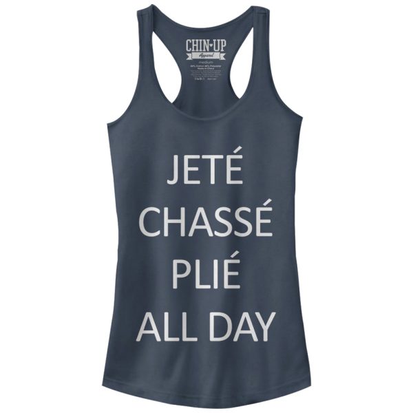 Junior_s CHIN UP Jete Chasse Plie All Day Racerback Tank Top