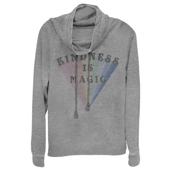 Junior_s CHIN UP Kindness is Magic Rainbow Cowl Neck Sweatshirt