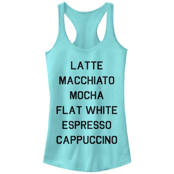 Junior_s CHIN UP Latte Macchiato Mocha Coffee Racerback Tank Top