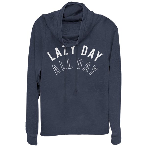 Junior_s CHIN UP Lazy Day All Day Cowl Neck Sweatshirt