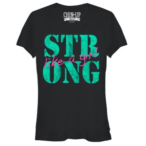 Junior_s CHIN UP Like a Girl T-Shirt