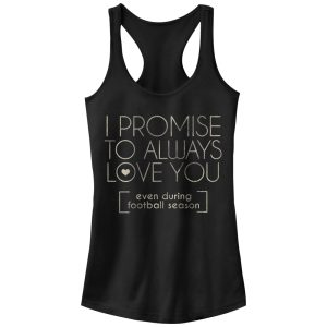 Junior_s CHIN UP Love You During Football Racerback Tank Top