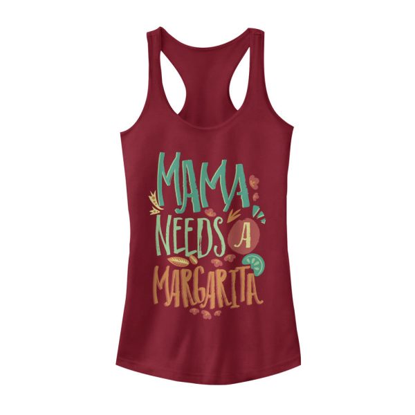 Junior_s CHIN UP Mama Needs a Margarita Racerback Tank Top