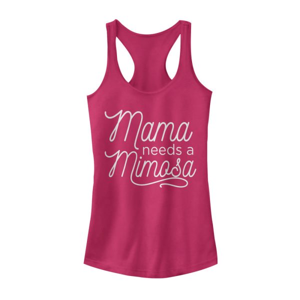 Junior_s CHIN UP Mama Needs a Mimosa Racerback Tank Top