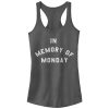 Junior_s CHIN UP Memory of Monday Racerback Tank Top