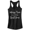 Junior_s CHIN UP Messy Bun Getting Stuff Done Racerback Tank Top