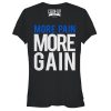 Junior_s CHIN UP More Pain More Gain T-Shirt