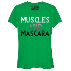 Junior_s CHIN UP Muscles and Mascara T-Shirt