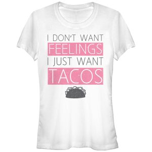 Junior_s CHIN UP No Feelings Just Tacos T-Shirt