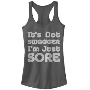 Junior_s CHIN UP Not Swagger Just Sore Racerback Tank Top