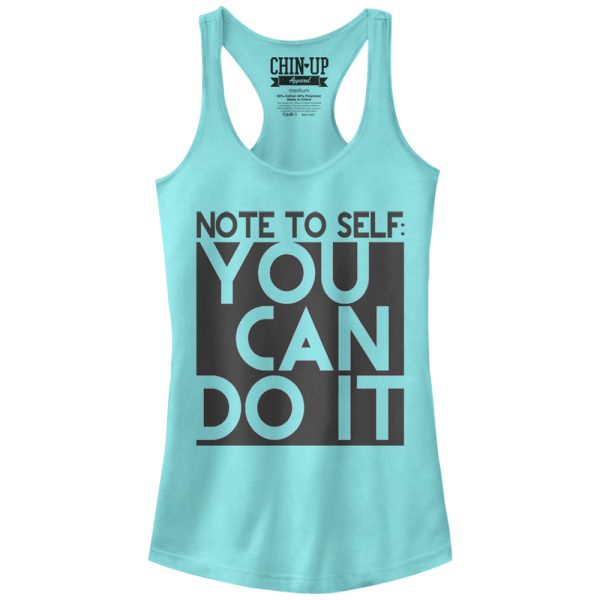 Junior_s CHIN UP Note to Self You Can Do It Racerback Tank Top