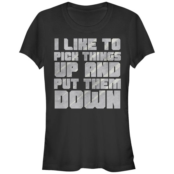 Junior_s CHIN UP Pick Things Up and Put Them Down T-Shirt