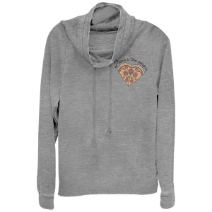 Junior_s CHIN UP Pizza is the Answer Cowl Neck Sweatshirt