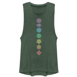 Junior_s CHIN UP Rainbow Chakra Festival Muscle Tee