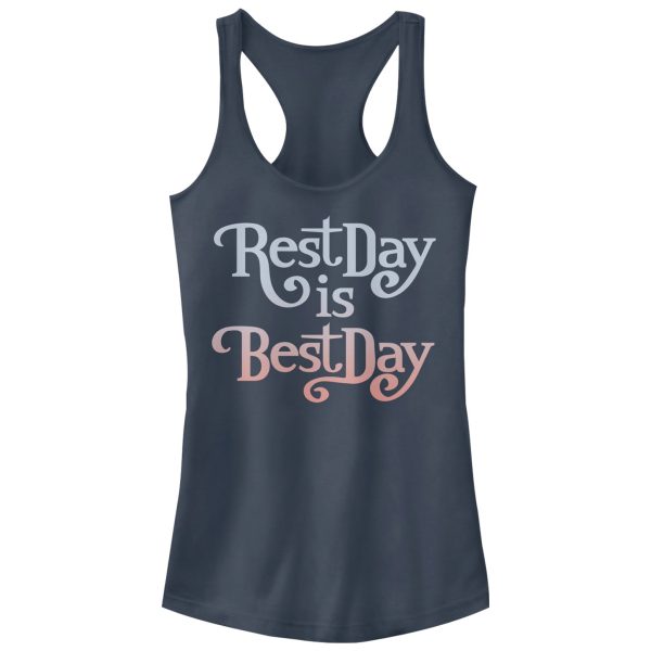 Junior_s CHIN UP Rest Day is Best Day Racerback Tank Top