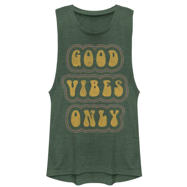 Junior_s CHIN UP Retro Good Vibes Only Festival Muscle Tee