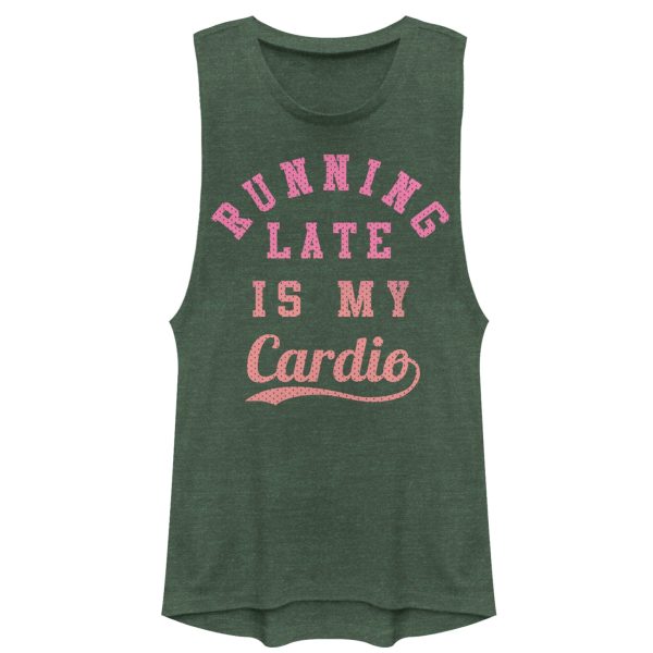 Junior_s CHIN UP Running Late is My Cardio Festival Muscle Tee