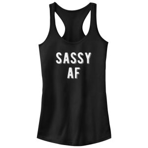 Junior_s CHIN UP Sassy AF Racerback Tank Top