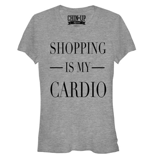 Junior_s CHIN UP Shopping is My Cardio T-Shirt